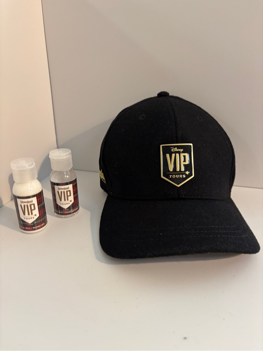 Disney Black Cap with Gold VIP Tours Emblem